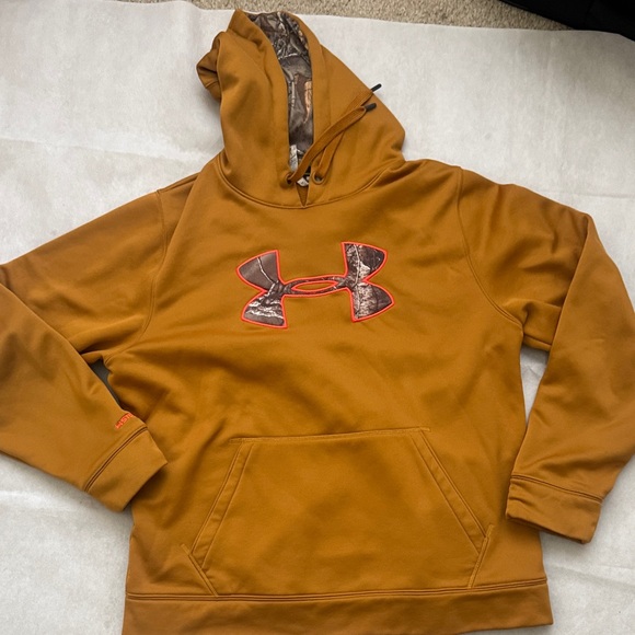 Under Armour Other - Under Armour Tan Hoodie with Camo Accent